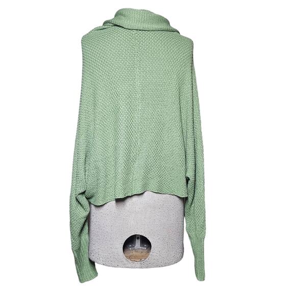Green Open Cardigan Sweater Size XL - Picture 2 of 4